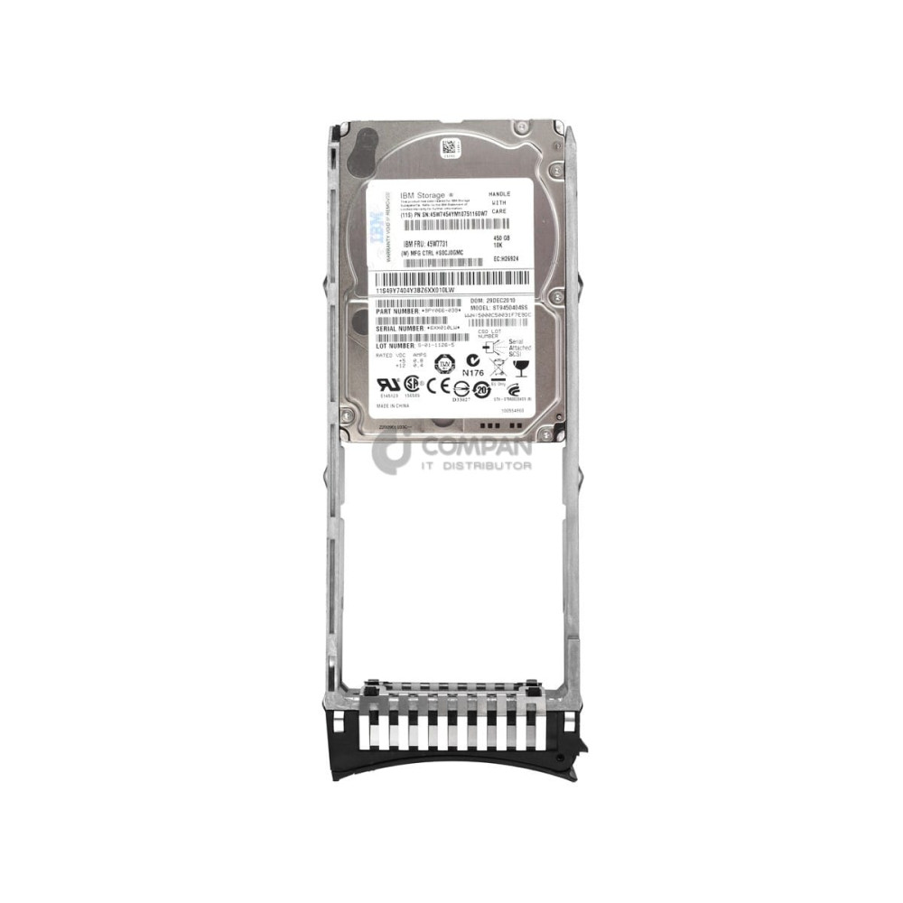 45W7731 IBM HARD DRIVE 450GB 10K 6G 2.5 SAS SFF SED HOT-SWAP